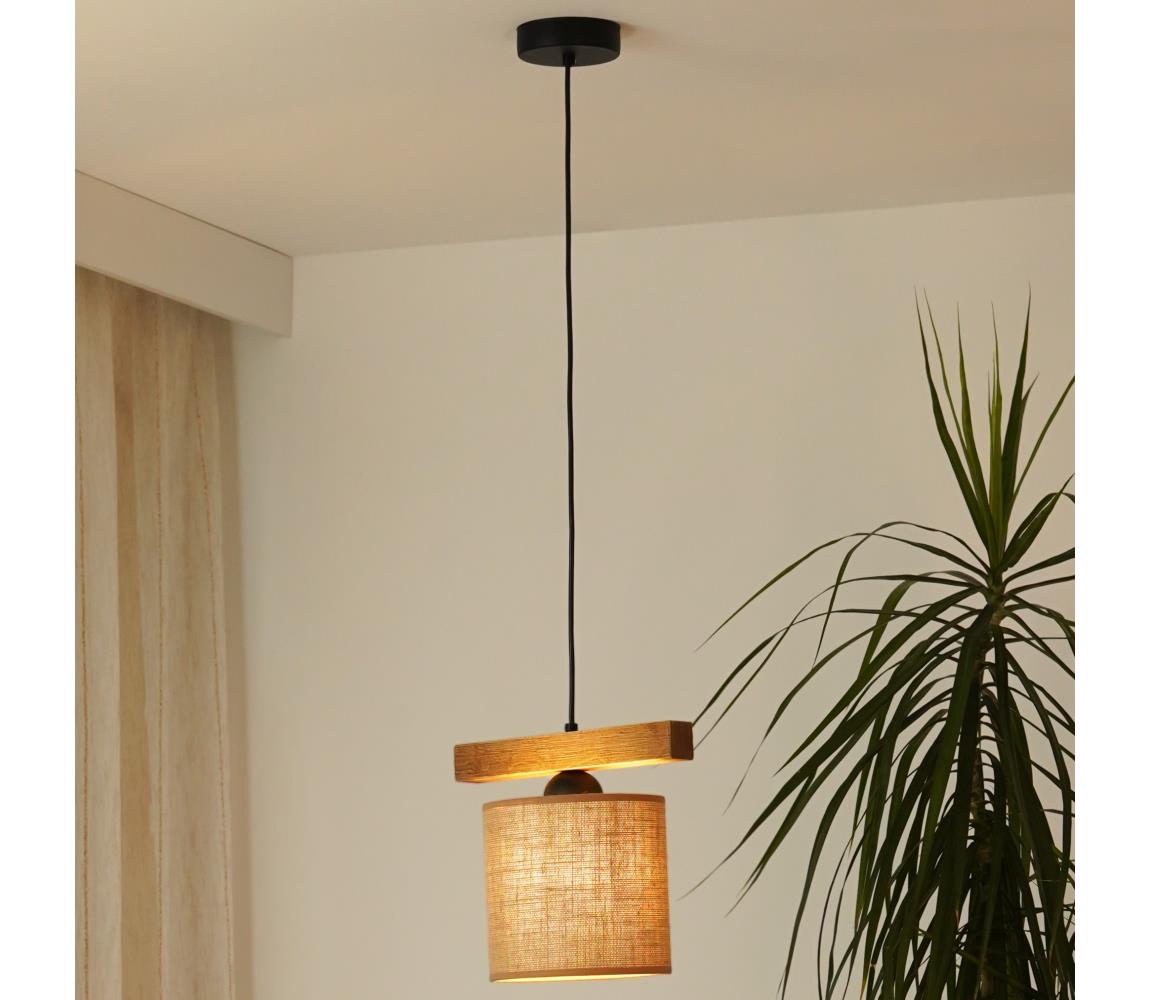 Brilagi - Żyrandol na lince FOREST 1xE27/15W/230V sosna/brązowy/czarny