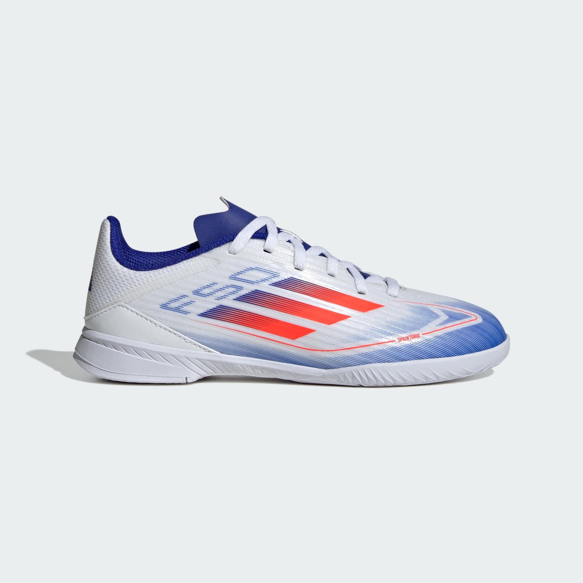 adidas F50 League Football Boots Indoor, Buty piłkarskie Sala, FTWR White/Solar Red/Lucid Blue, 21 EU, Ftwr White Solar Red Lucid Blue, 21 EU