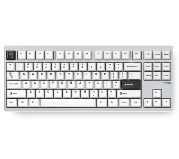 MCHOSE GX87 Ultra Vintage White Srebrny MC-GX87-A7