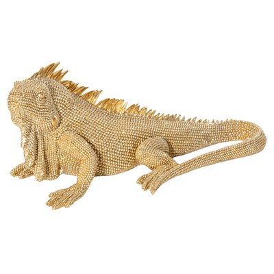 Figurka dekoracyjna EUROFIRANY Eldo Iguana Złoty