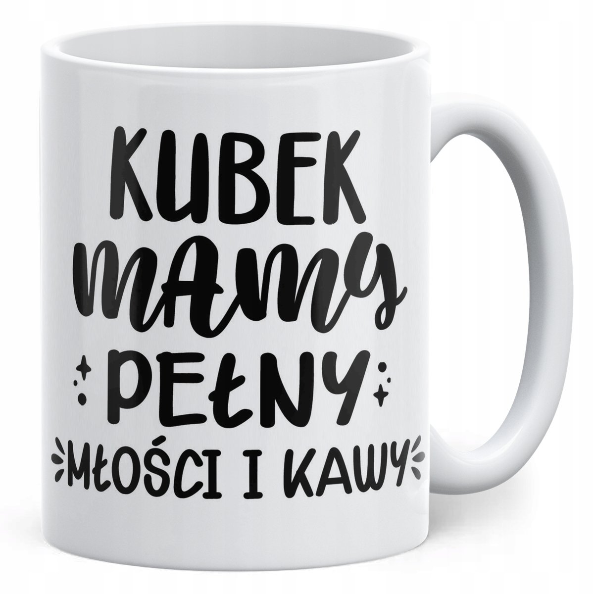 Kubek ceramiczny Dzień Matki Dla Mamy Prezent Kubek Pełny Kawy i Miłości