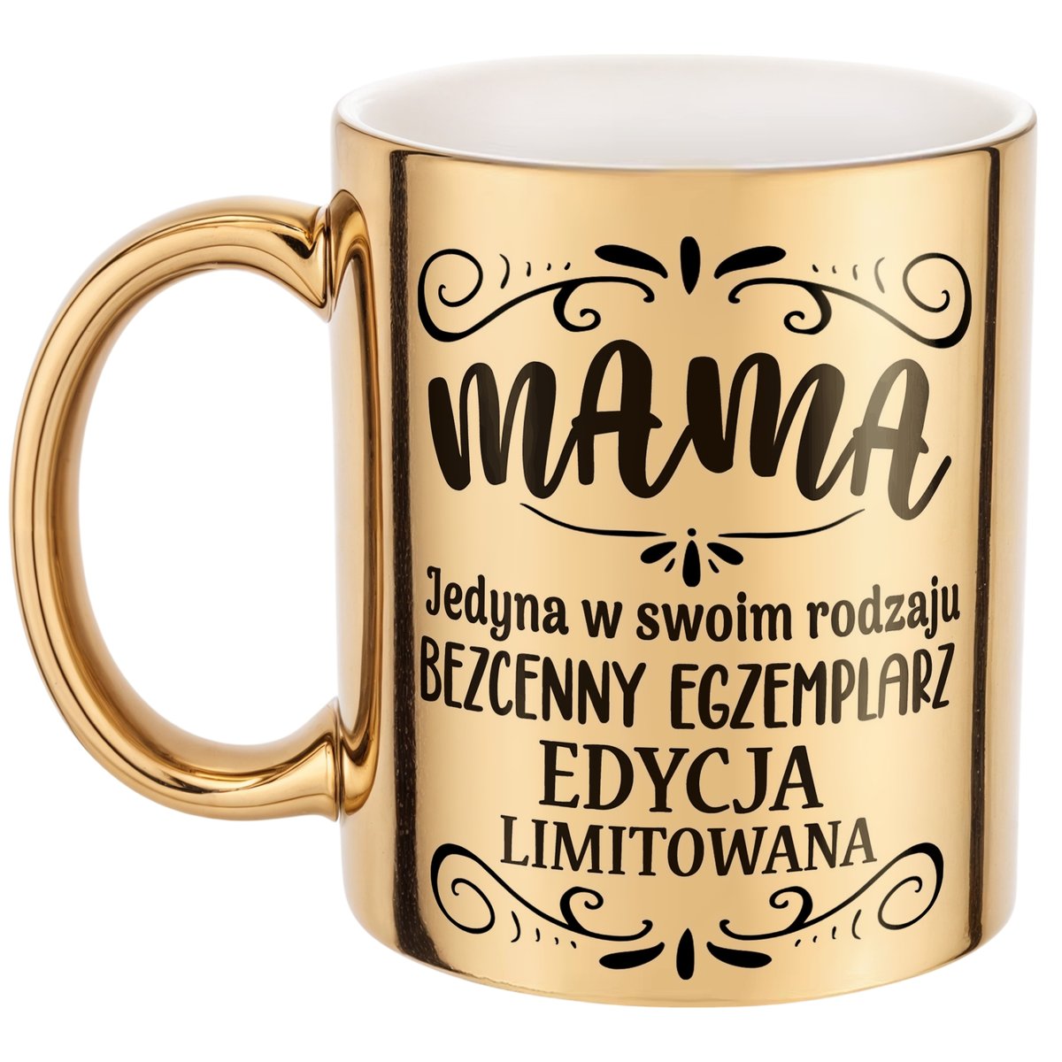 Złoty Kubek ceramiczny Dzień Matki Dla Mamy Mama Edycja Limitowana