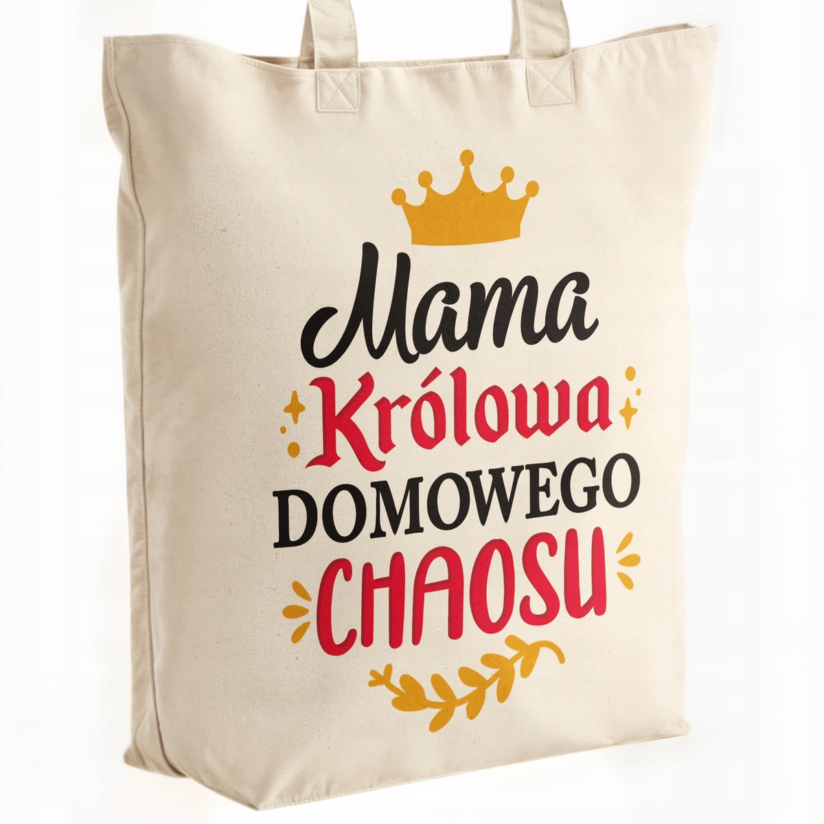 Torba bawełniana premium na zakupy Dzień Matki Prezent Królowa Chaosu