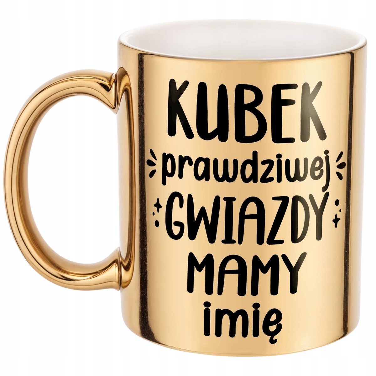 Złoty Kubek ceramiczny Personalizowany Dzień Matki Dla Mamy Prezent