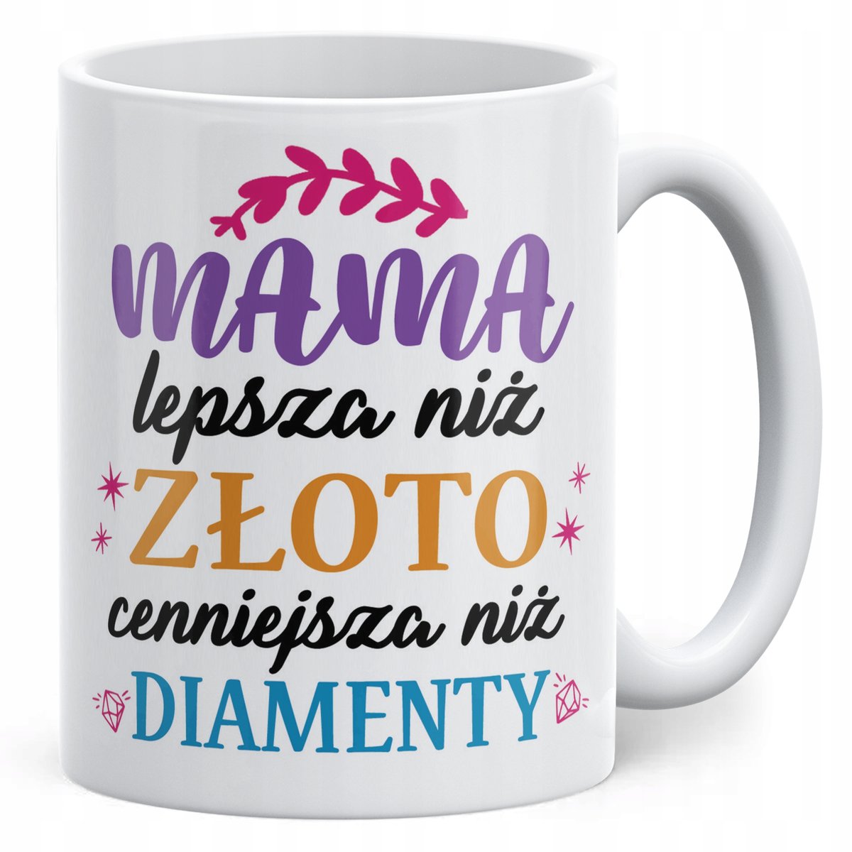 Kubek ceramiczny Dzień Matki Dla Mamy Prezent Lepsza Niż Złoto