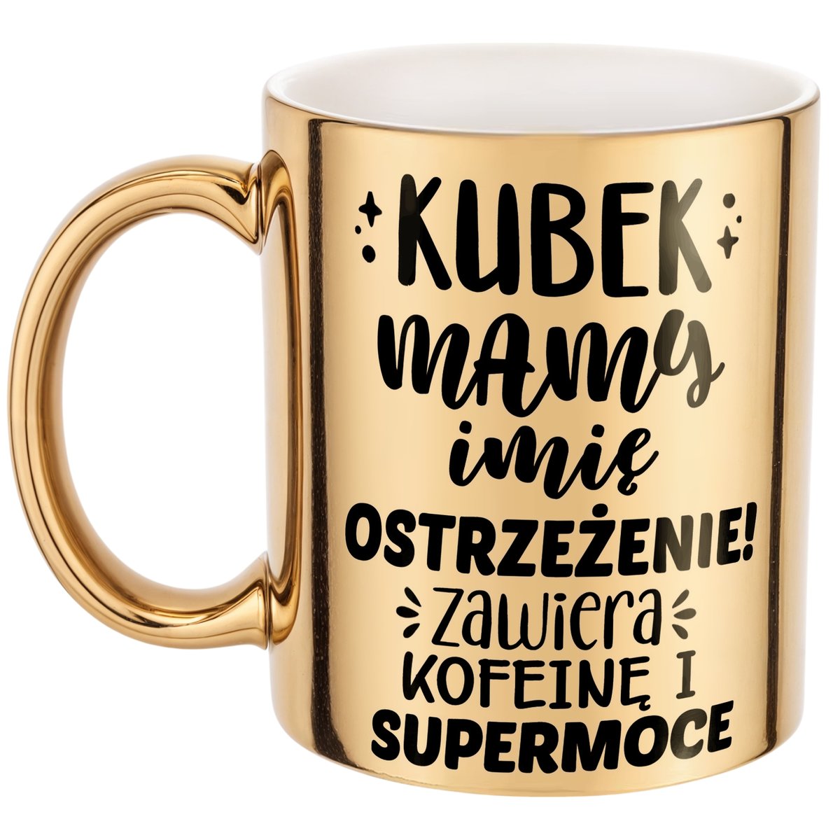 Złoty Kubek ceramiczny Personalizowany Dzień Matki Dla Mamy Prezent