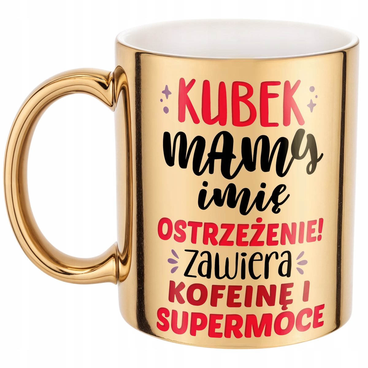 Złoty Kubek ceramiczny Personalizowany Dzień Matki Dla Mamy Prezent