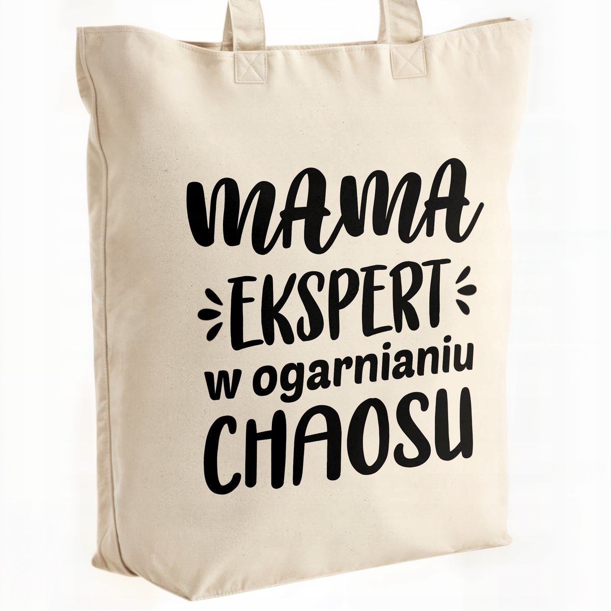 Torba bawełniana premium na zakupy Dzień Matki Prezent Mama Ekspert