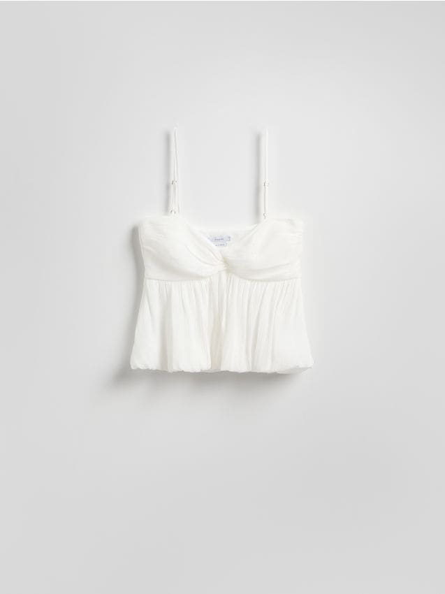 Reserved - Bluzka na ramiączkach - biały