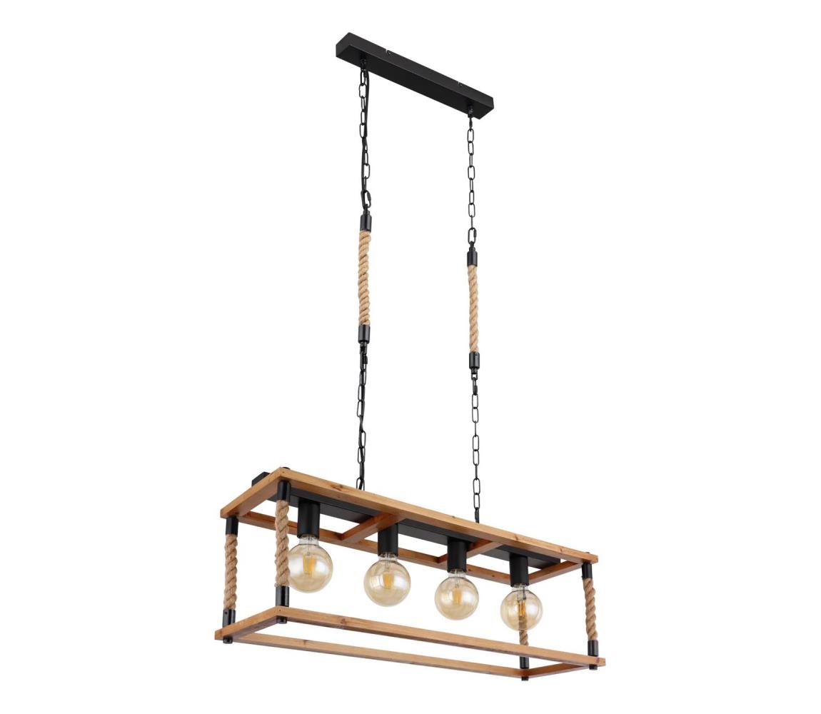 Globo 15691-4H - Żyrandol na lince VERNON 4xE27/60W/230V