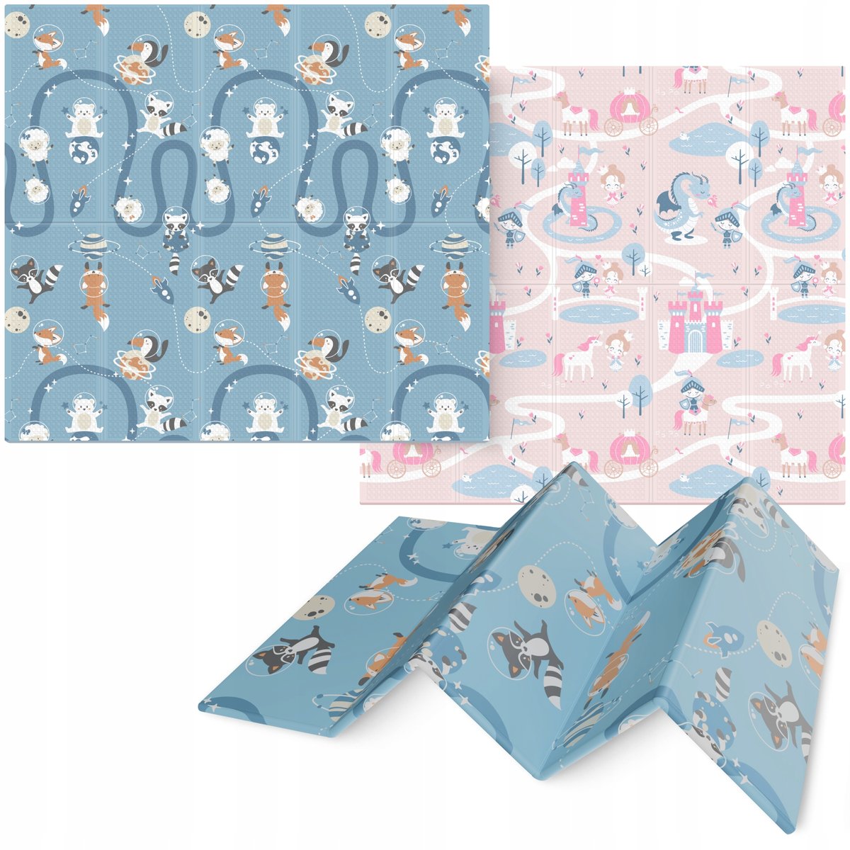 MATA EDUKACYJNA DLA NIEMOWLĄT PIANKOWA DWUSTRONNA DLA DZIECI XPE 200x180cm