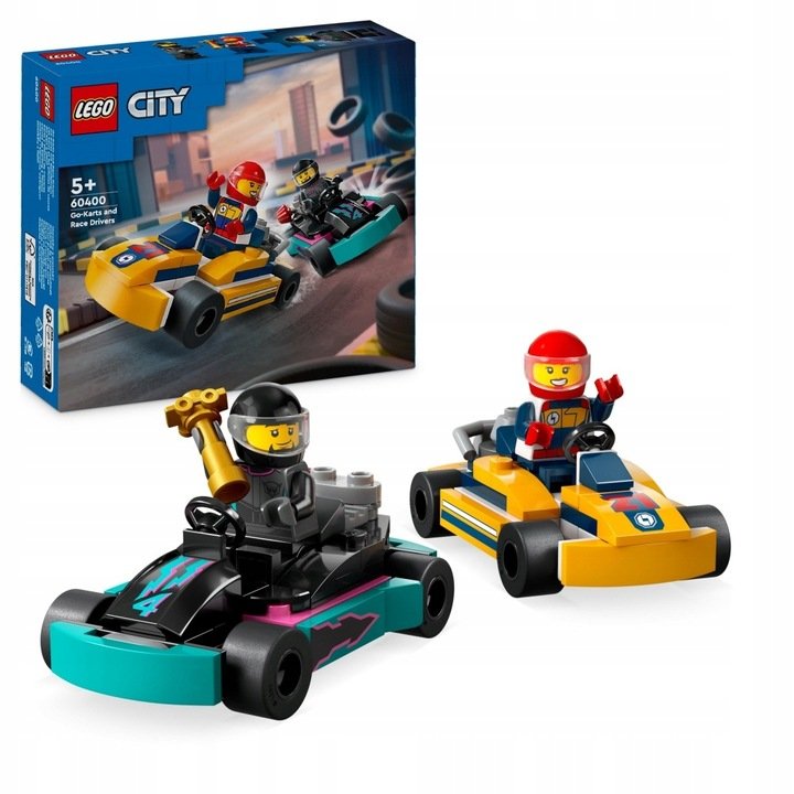 LEGO City - Autka Wyścig gokartów Gokarty ZESTAW LEGO PREZENT DLA CHŁOPCA DZIEWCZYNKI DZIECI