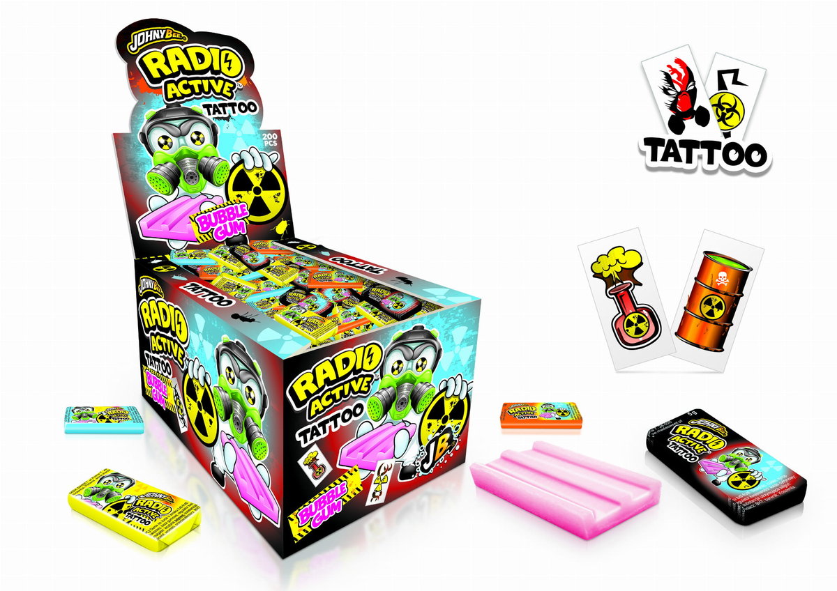 JOHNY BEE RADIO ACTIV GUM +TATTOO