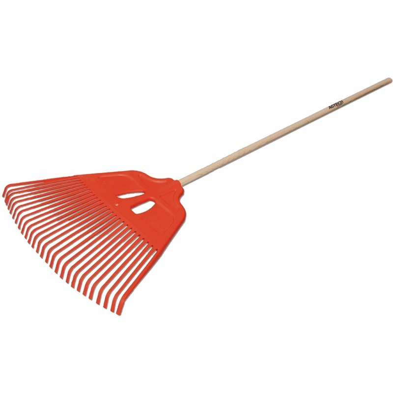 Grabie ogrodowe do trawy 27 zębów z trzonkiem drewnianym 1700x610mm AGTECH