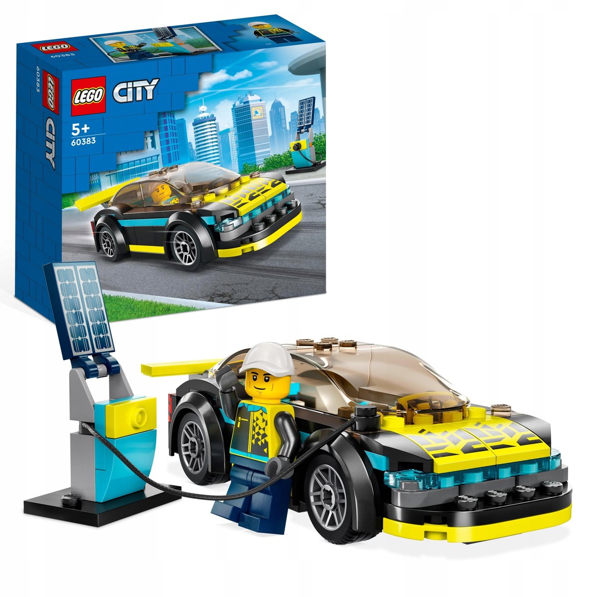 LEGO City - Samochód Sportowy Elektryczny Auto Electric Car ZESTAW LEGO PREZENT DLA CHŁOPCA DZIEWCZYNKI DZIECI