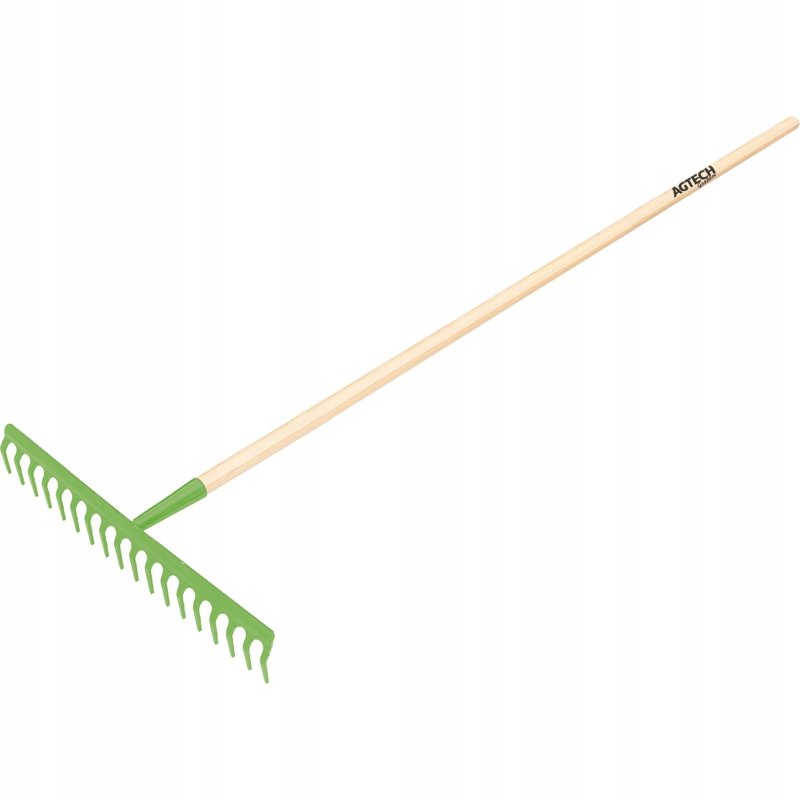 Grabie ogrodowe 18 zębów z trzonkiem drewnianym 1500x470mm AGTECH GARDEN