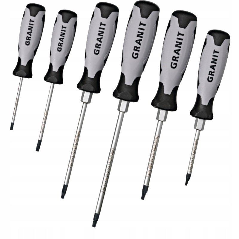 Zestaw wkrętaków TORX 6 el. GRANIT BLACK EDITION