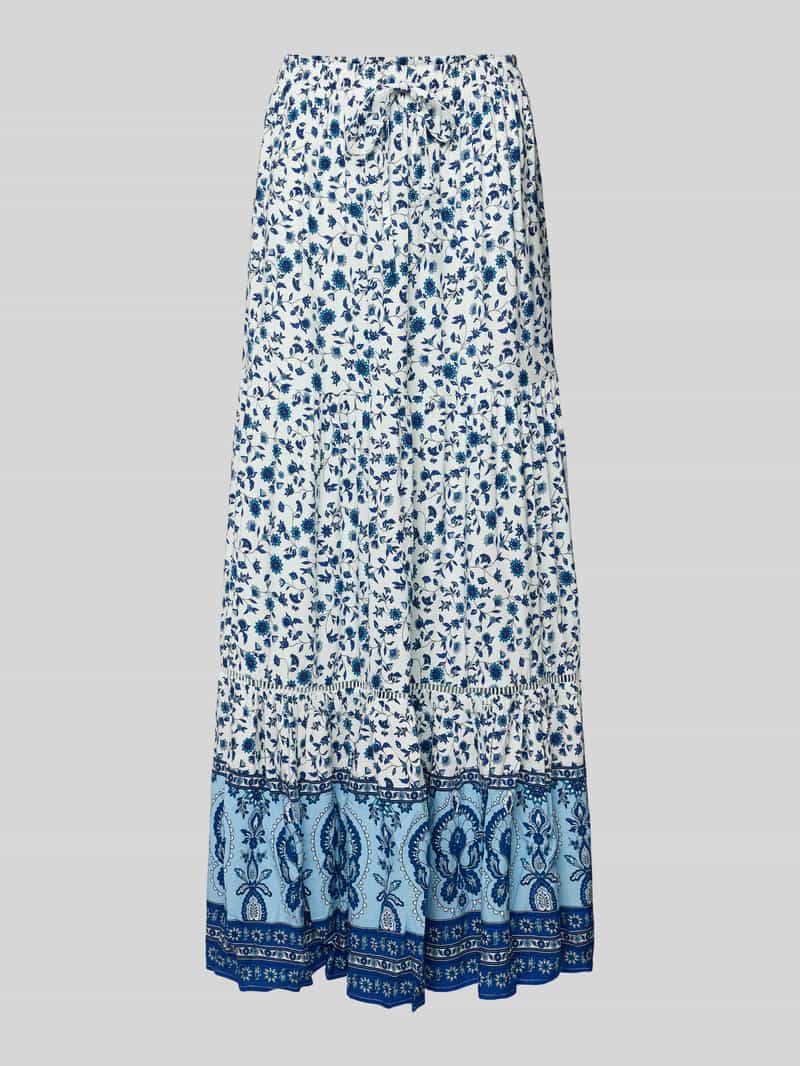 Długa sukienka z wiskozy z efektem stopniowania