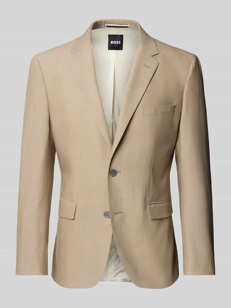 Marynarka na dwa guziki o kroju slim fit z kołnierzem z połami model ‘Jasper’
