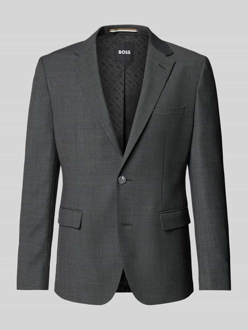 Marynarka na dwa guziki o kroju slim fit z kieszeniami z patką model ‘Jasper’