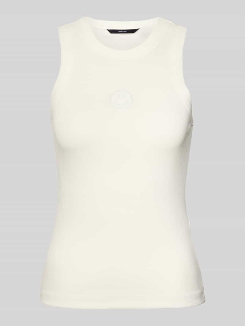 Top o kroju slim fit z mieszanki bawełny model ‘SMILE CAISA’