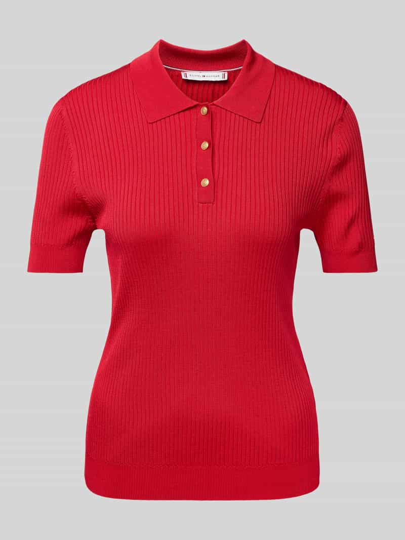 Koszulka polo o kroju slim fit z mieszanki wiskozy