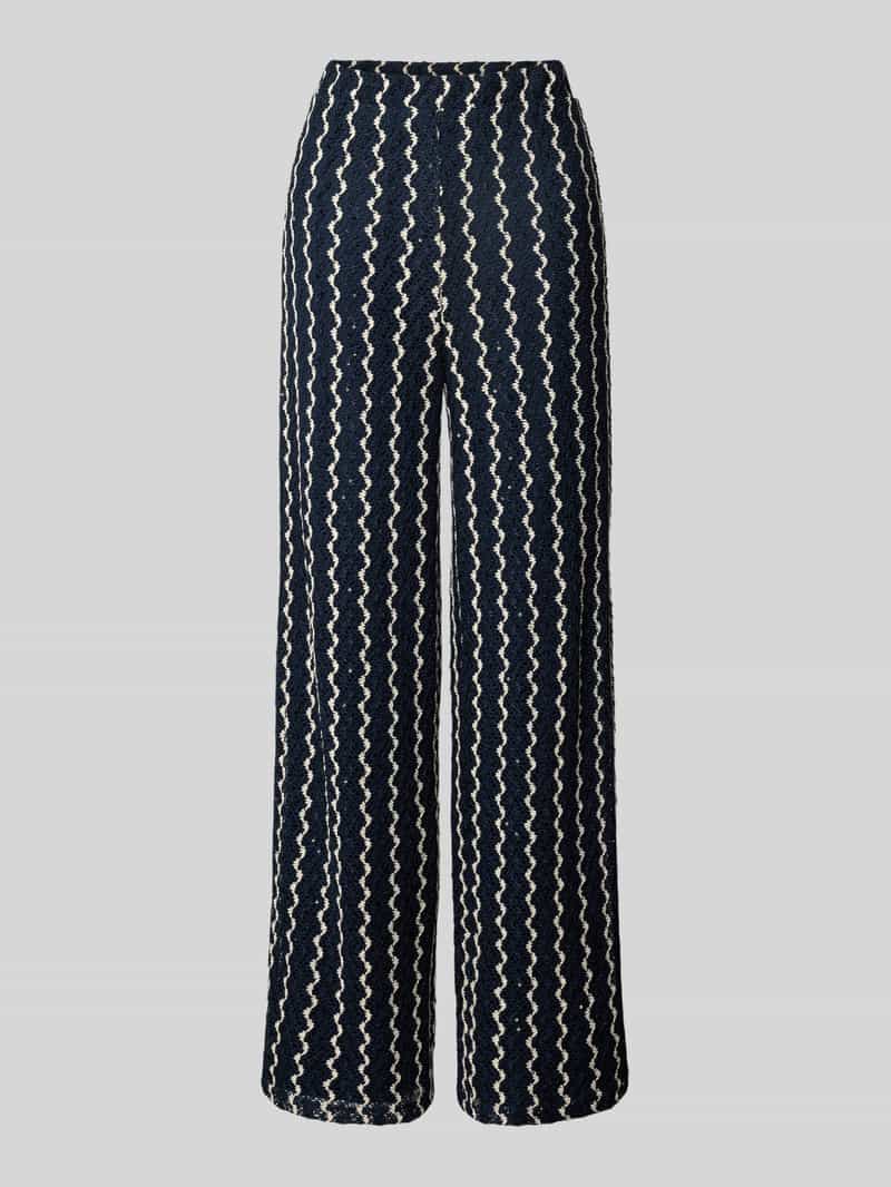 Spodnie z wysokim stanem i elastycznym pasem model ‘ELLEN’