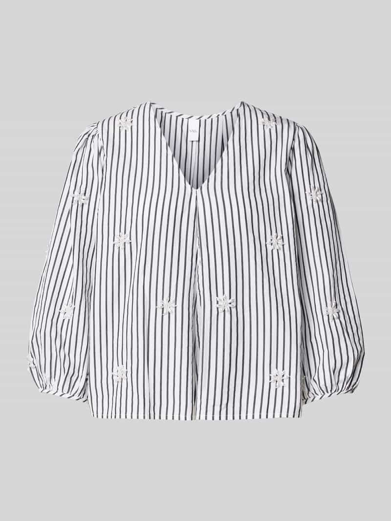 Bluzka o kroju regular fit z rękawem o dł. 3/4 model ‘EMURA’