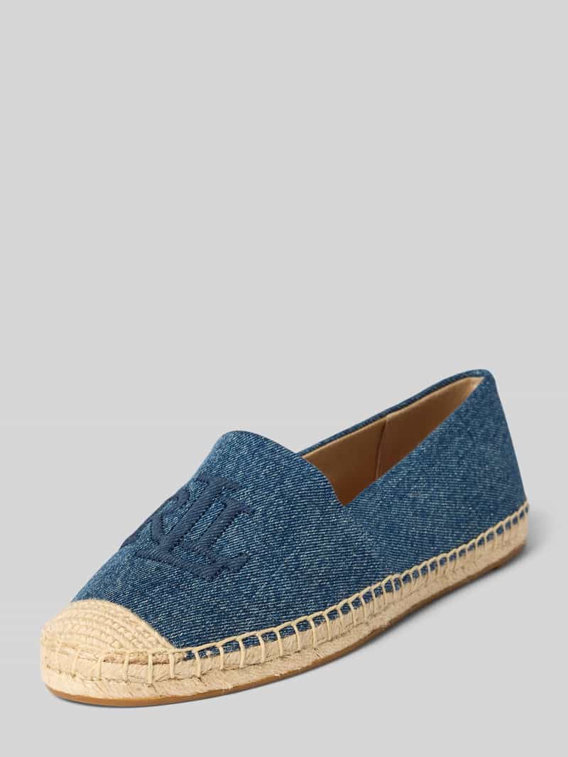 Espadryle z wyhaftowanym logo model ‘CAMERYN’