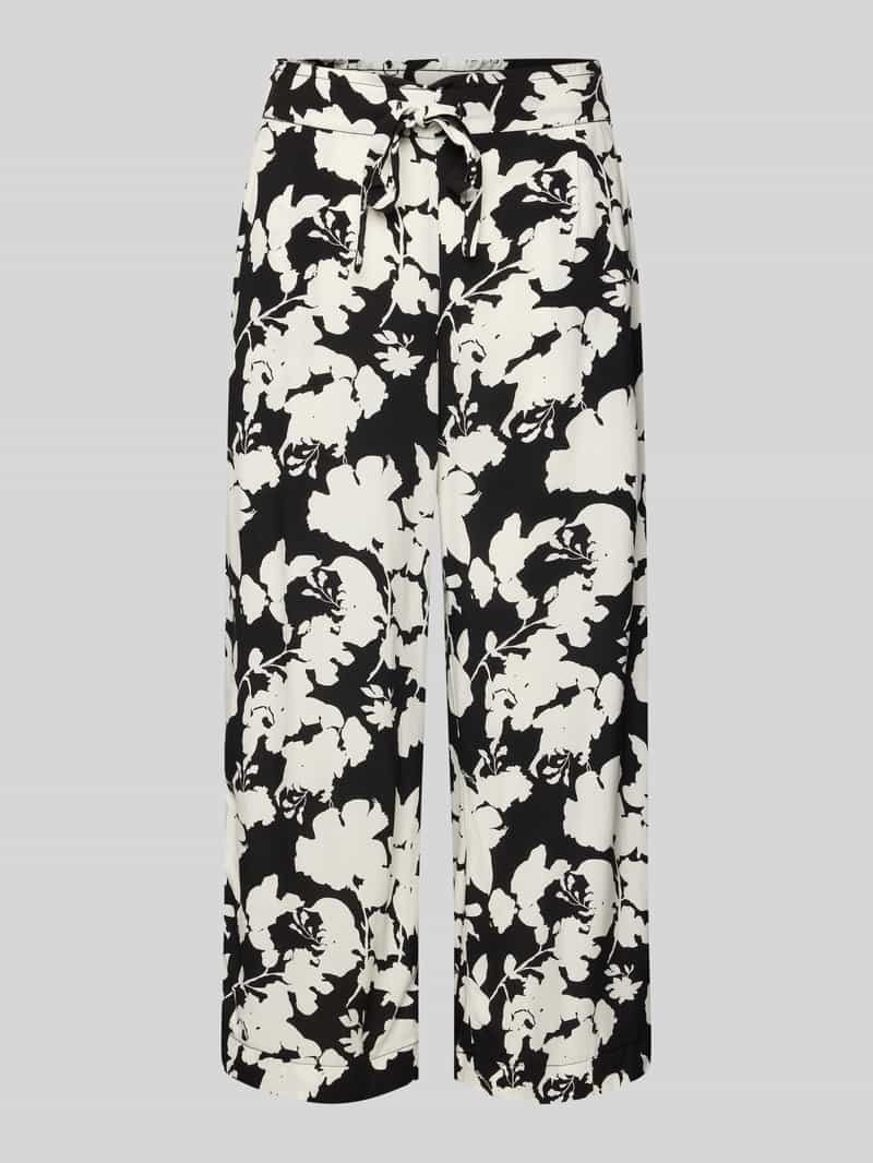 Kuloty z wiskozy z wpuszczanymi kieszeniami i elastycznym pasem