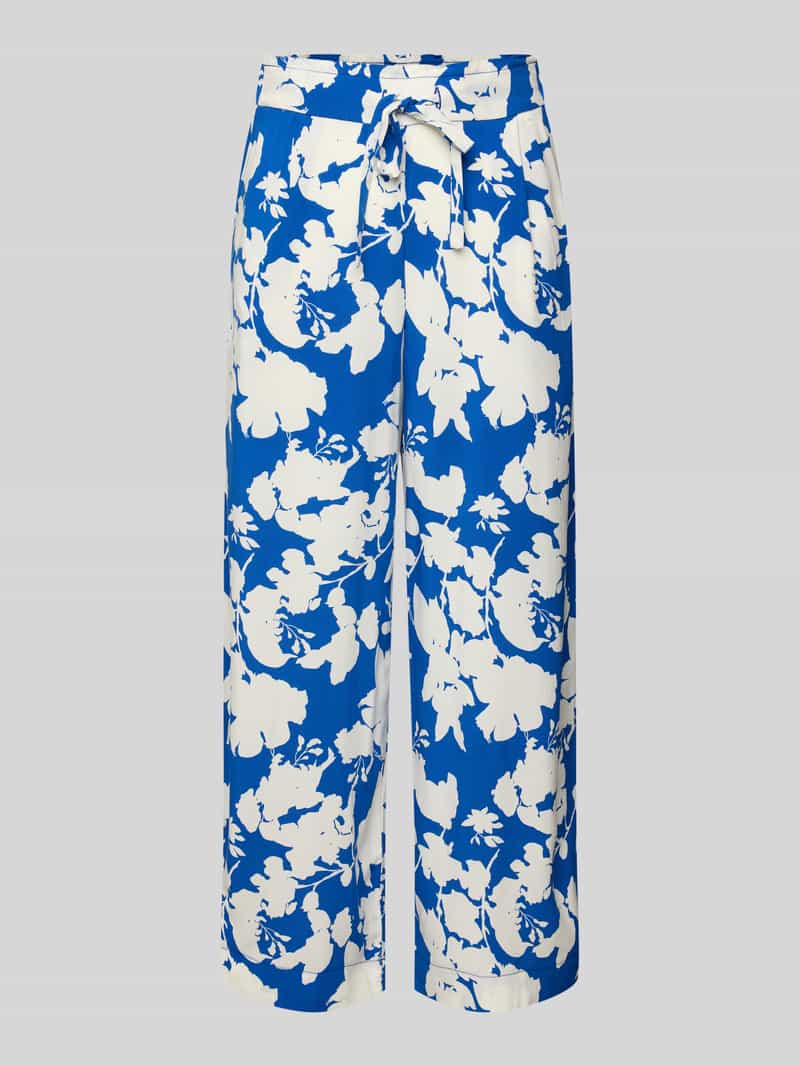 Kuloty z wiskozy z wpuszczanymi kieszeniami i elastycznym pasem