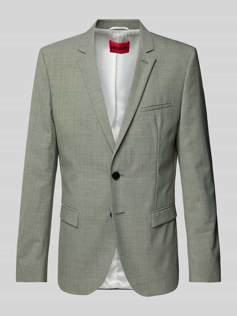 Marynarka na dwa guziki o kroju slim fit z kołnierzem z połami model ‘Arti’
