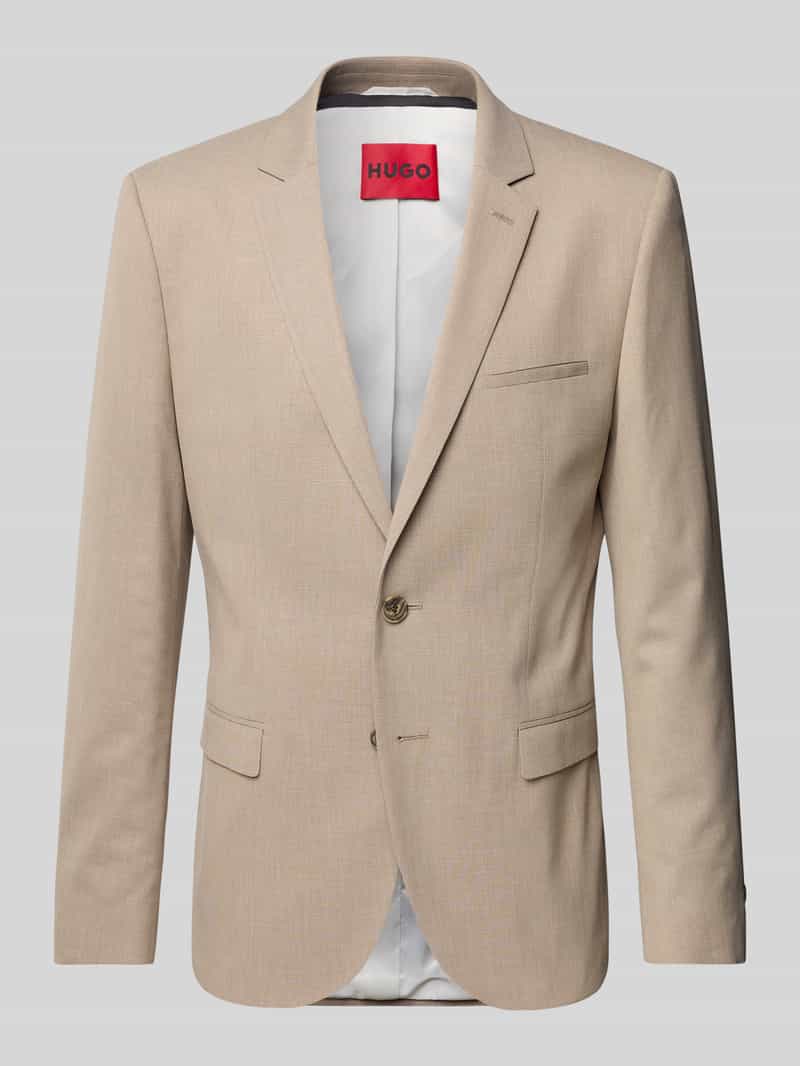Marynarka na dwa guziki o kroju slim fit z kołnierzem z połami model ‘Arti’