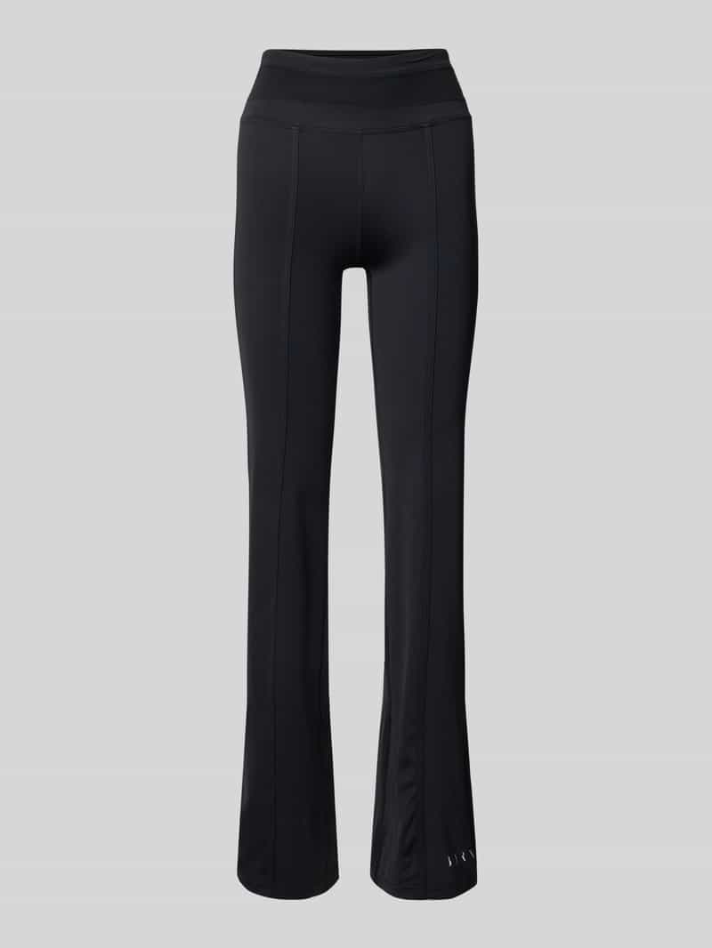 Legginsy sportowe z detalem z logo model ‘Maeva’