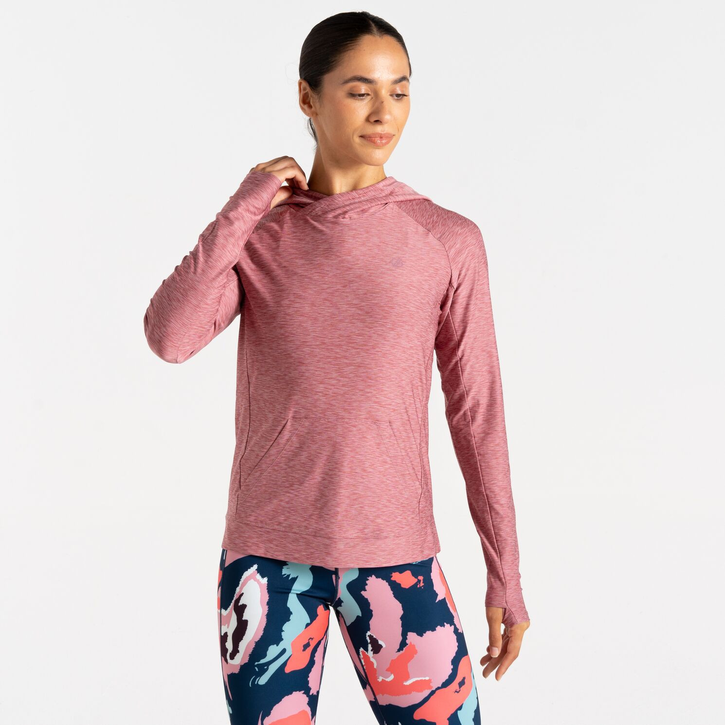 Koszulka damska Dare 2b Sprint Cty Hoodie Rozmiar: S / Kolor: biały/różówy