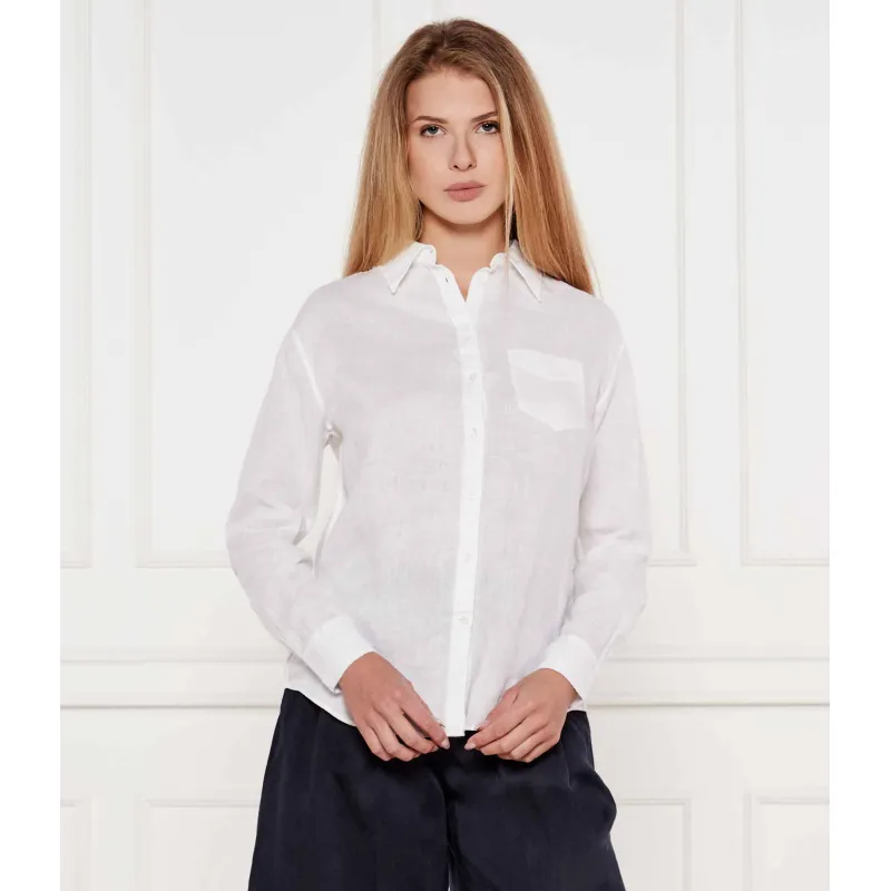 Gant Lniana koszula Relaxed fit