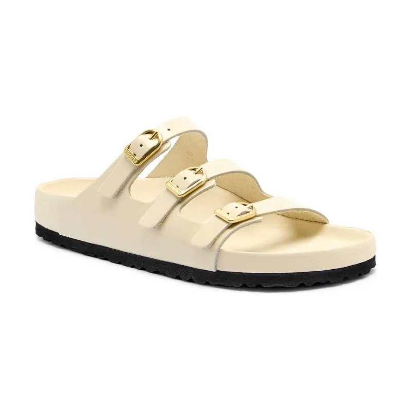 Birkenstock Skórzane klapki Florida D-Buckle