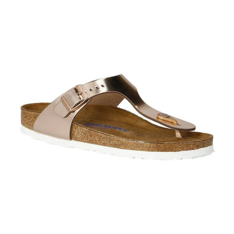 Birkenstock Japonki Gizeh NL | z dodatkiem skóry