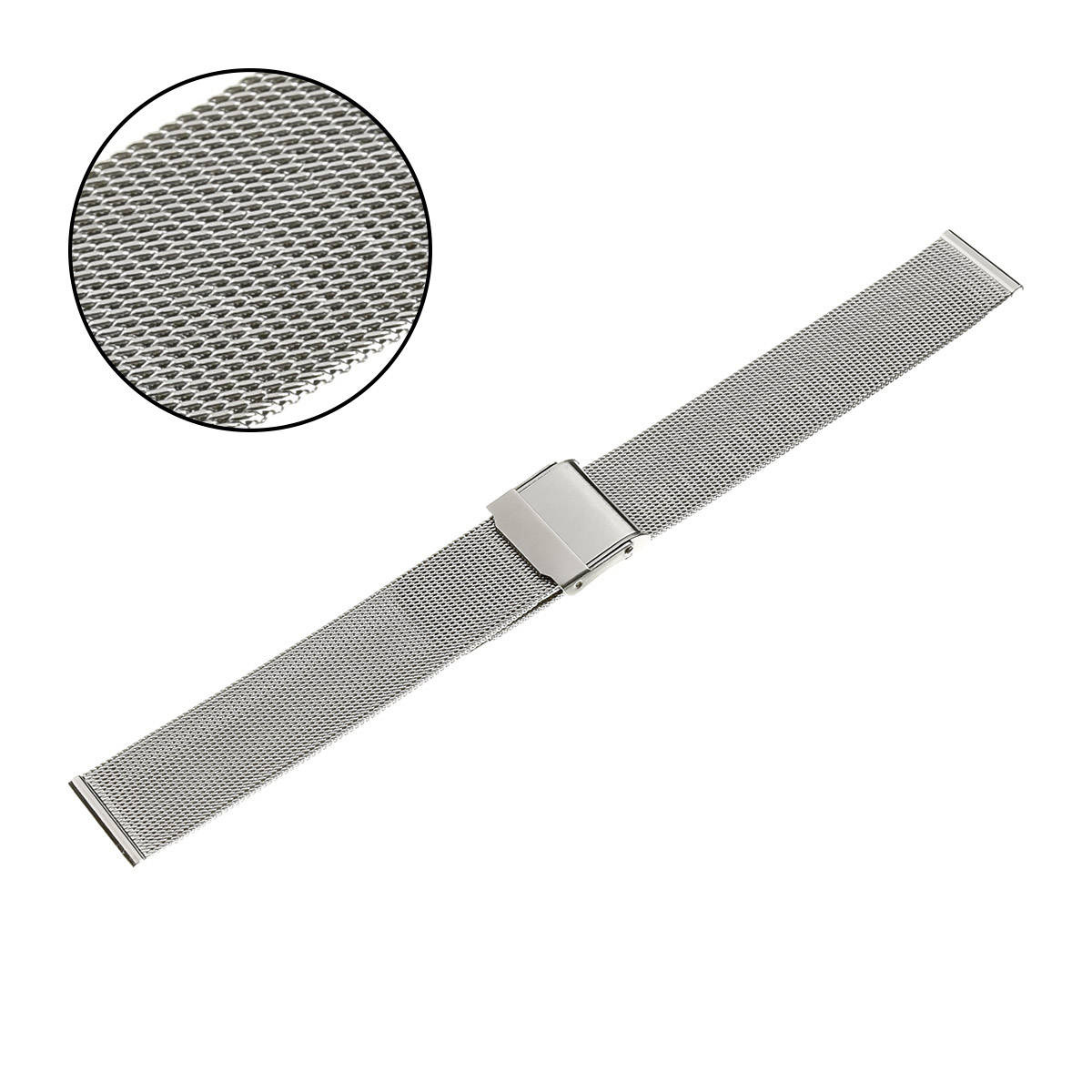 Bransoleta - siatka mesh PACIFIC MS 04 - PVD silver - 8 mm