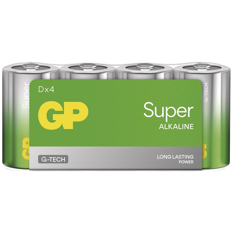 Baterie alkaliczne GP Super D (LR20, 4 ks