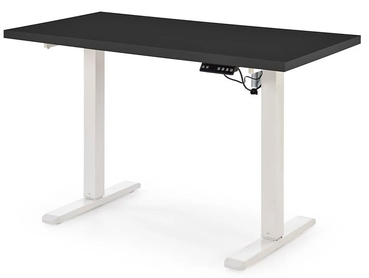 Elior Biurko czarny regulowane + biały P9-F89