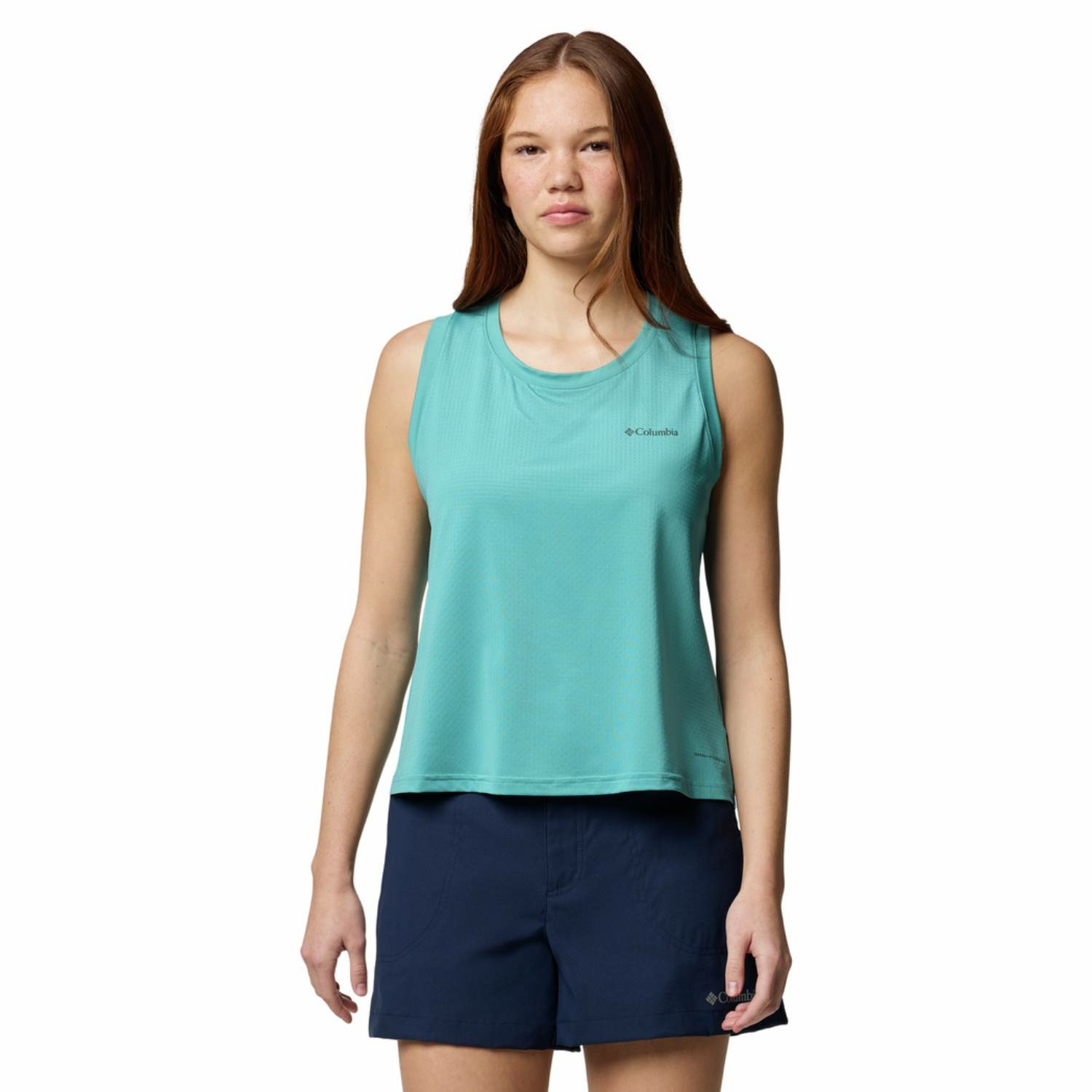 Damski top techniczny Columbia Wild Springs Tank teal - L