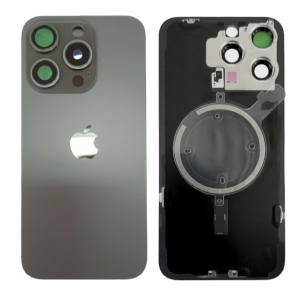 Klapka Plecki Tył iPhone 15 Pro Max Black z Ramką
