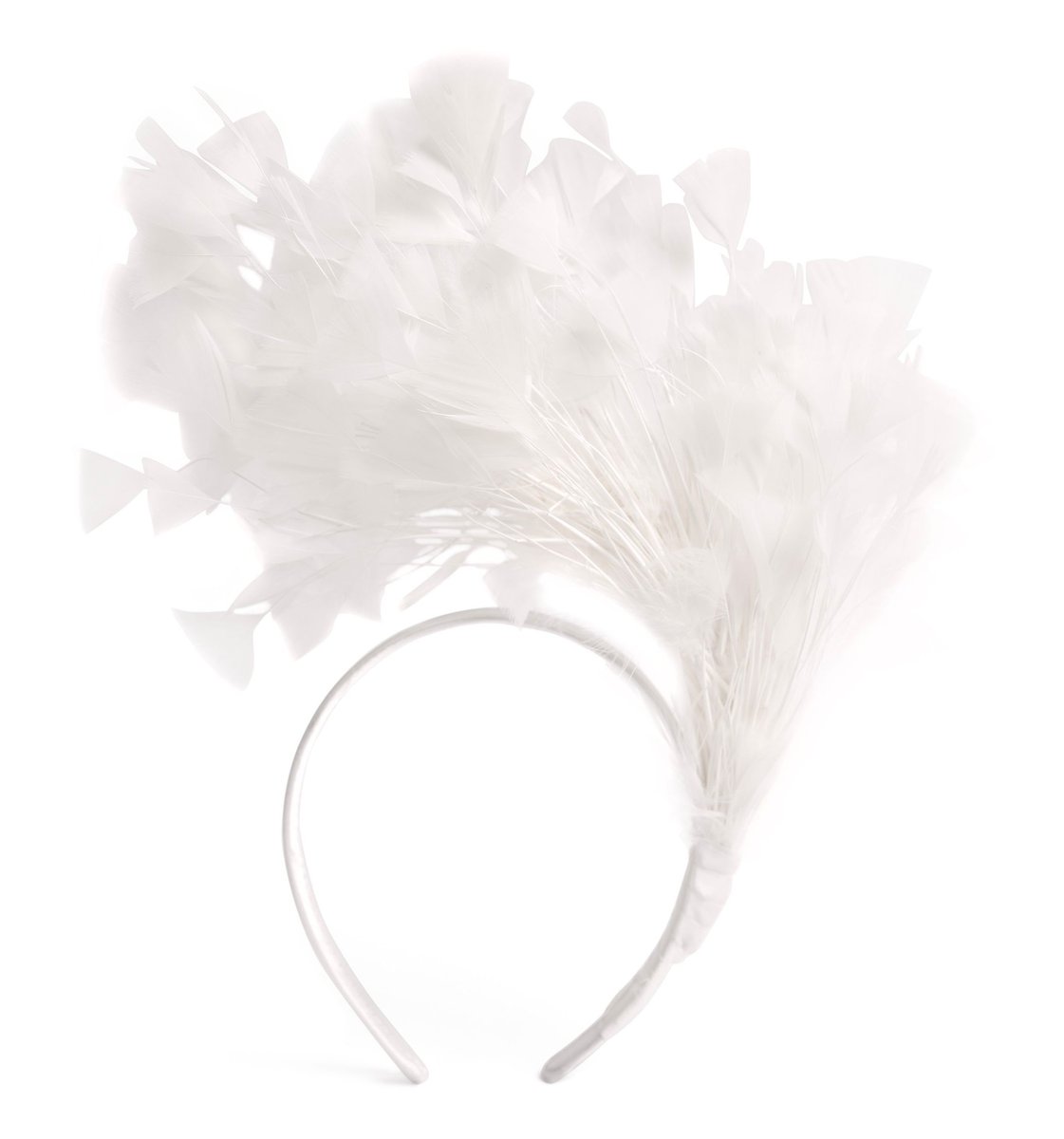 Fascynator Na Opasce Z Piórami Elegancki Stylowy Na Ślub Weselny Ozdobny