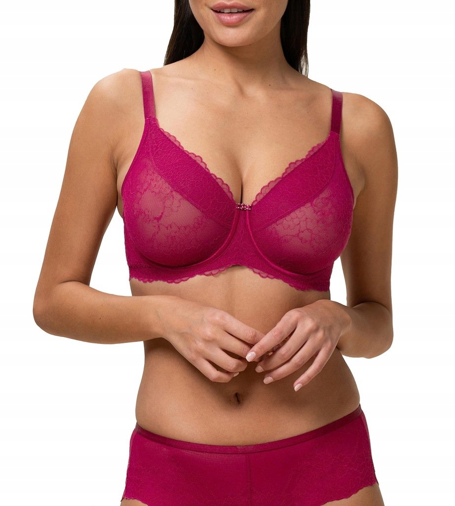 Biustonosz miękki czerwony Triumph Mirage Spotlight W01 EX 70C sexy