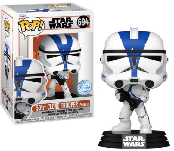 Funko POP! the mandalorian star wars 694 501st clone trooper phase ii