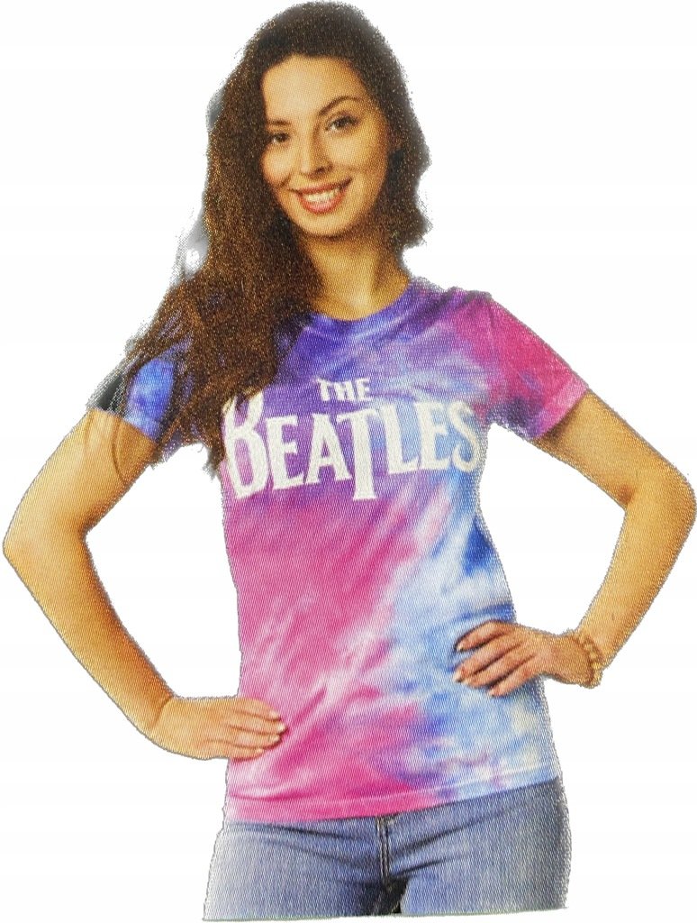 T-shirt damski okrągły dekolt Koszulka na licencji The Beatles r. XL (376)