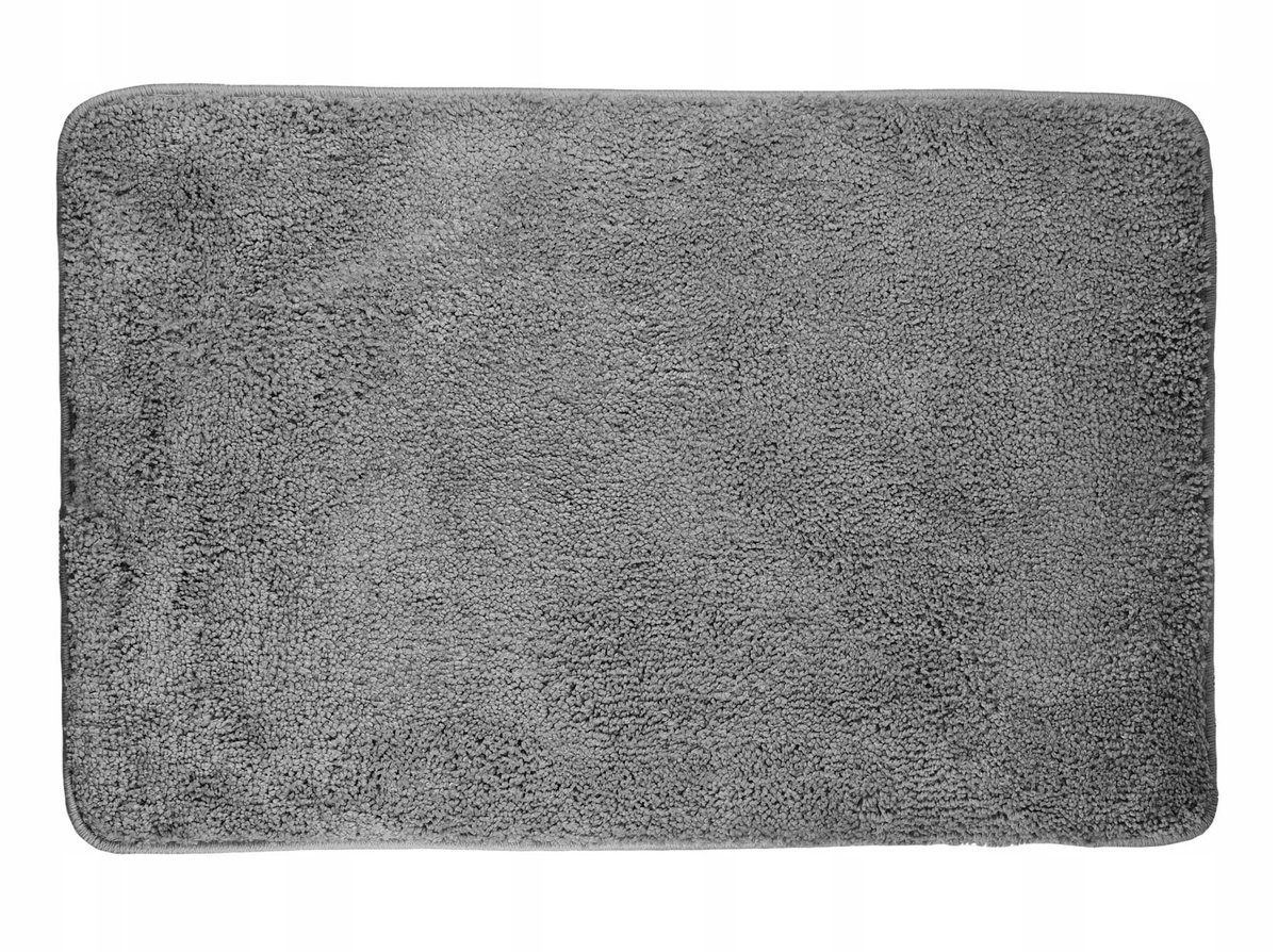 DYWANIK ŁAZIENKOWY MIKROFIBRA 50x80cm SZARY (g)
