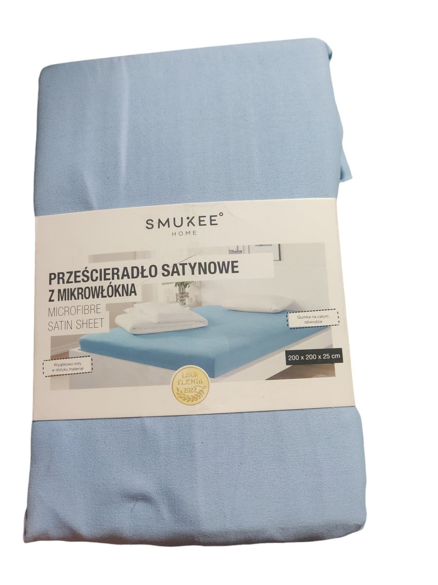Prześcieradło satynowe z mikrowókna Smukee 200x200