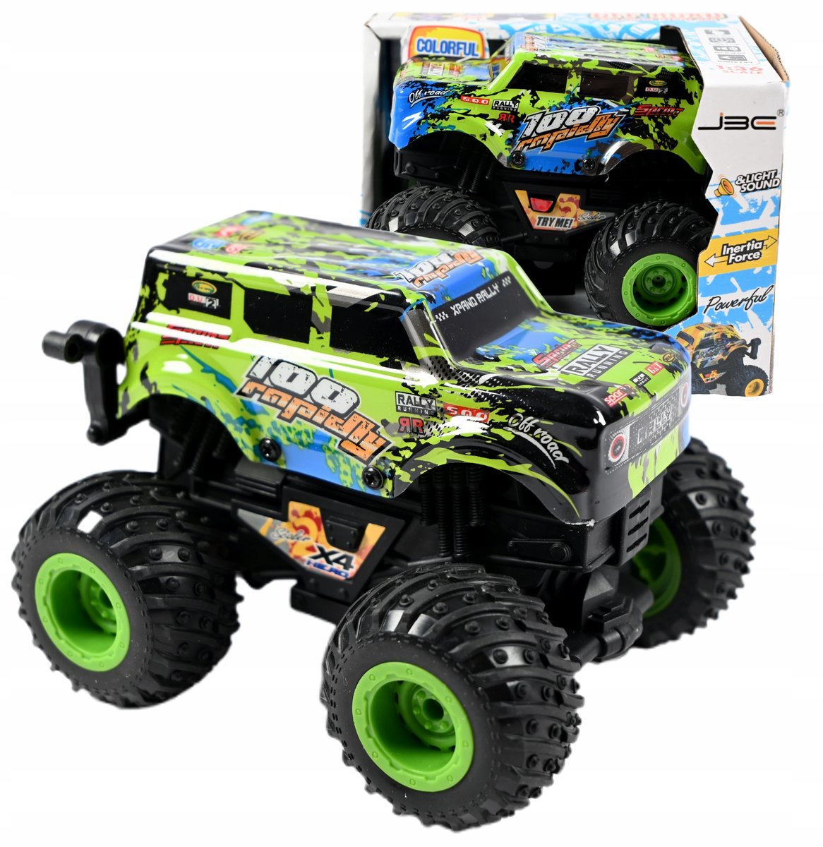 SAMOCHÓD TERENOWY MONSTER TRUCK ŚWIATŁO DŹWIĘK SILNIKA RÓŻNE KOLORY